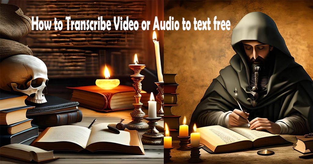 Transcribe Video or Audio to text free